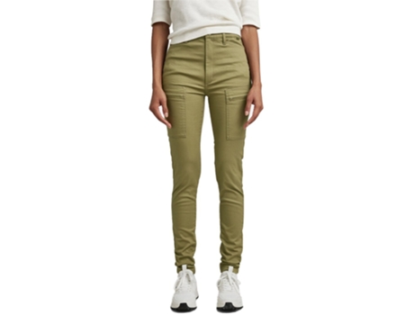 Calça G-STAR Calças Cargo Skinny Fit Verde 29 / 32 Mulher