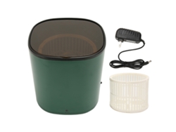 Minilavadora Portátil De 4,5 L Con Luz Azul, Función Turbo Y Cesta De Desagüe, Enchufe Usb Verde.