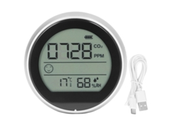 Detector De Dióxido De Carbono P8 Con Control De Temperatura Y Humedad Para Uso En Laboratorio - Plateado