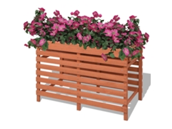 Macetera LOVELY HOME de Jardín en Madera (100 x 50 x 71 cm)