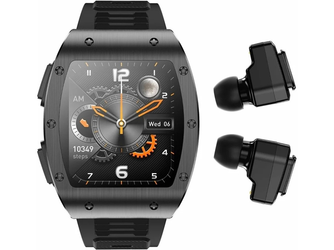 Reloj inteligente militar Bestvite 2 en 1 con auriculares Bluetooth, pantalla IPS HD de 1,91 pulgadas, para hombre, rastreador de actividad física militar