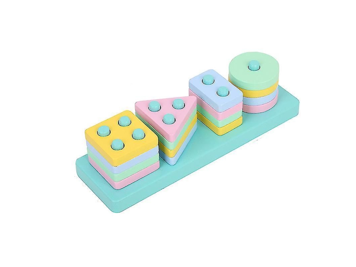 Juguete Educativo Rectangular De Madera Para El Reconocimiento Y La Clasificación De Niños De 1 A 4 Años.