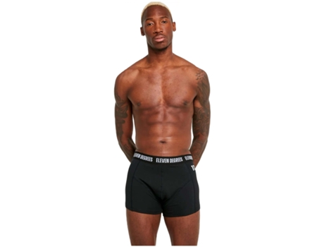Conjunto de Bóxeres de Hombre 11 DEGREES Negro - 3pcs (M)