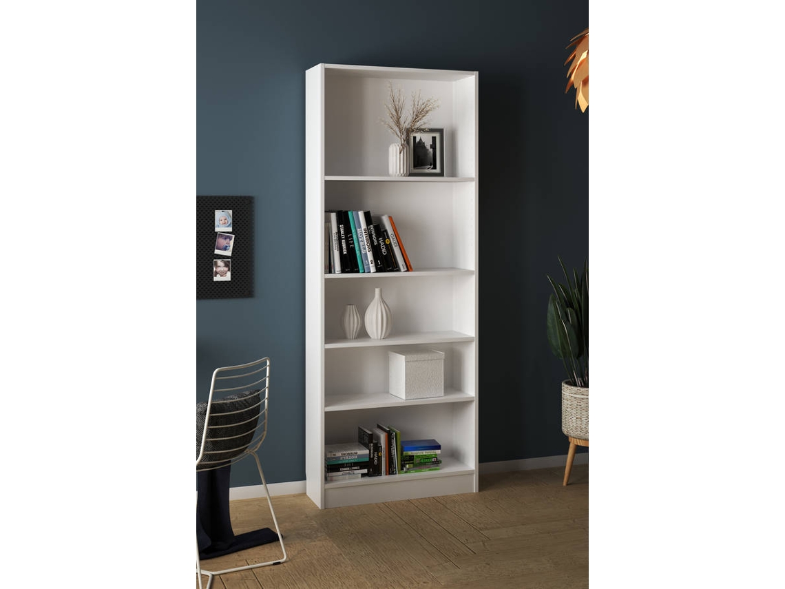 Estantería de 4 baldas Basic Blanco (altura 203,2 cm)