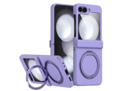 Funda Protectora Plegable Multifuncional Carga Inalámbrica para Samsung Galaxy Z Flip 6 SIURN Morado