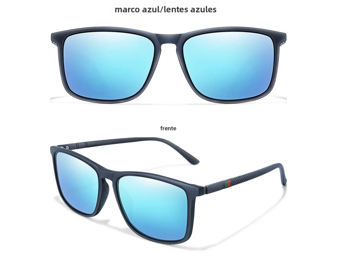 (estilo 4) Gafas De Sol Polarizadas Cuadradas Retro De Lujo, Protección Solar Uv400, Unisex.