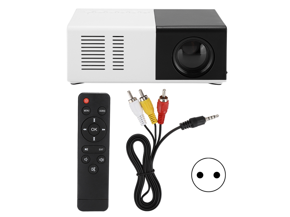 Proyector Led Mini Portátil 1080p Con Pantalla Lcd 2.0 Pulgadas, Usb Hdmi Y Orificios De Enfriamiento