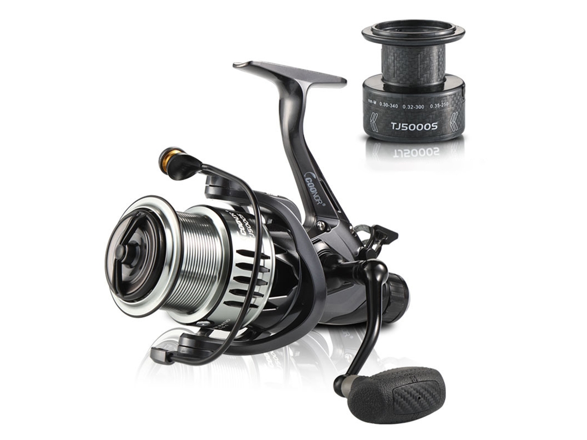 Carrete De Pesca Spinning Potente Suave 5.5:1 4+1bb Carrete Doble Para Carp Bait Reels