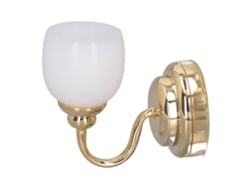 Ats-lámpara De Pared Para Casa De Muñecas Miniatsura Con Toldo Magnética Modelo De Luz Juguete 1/12