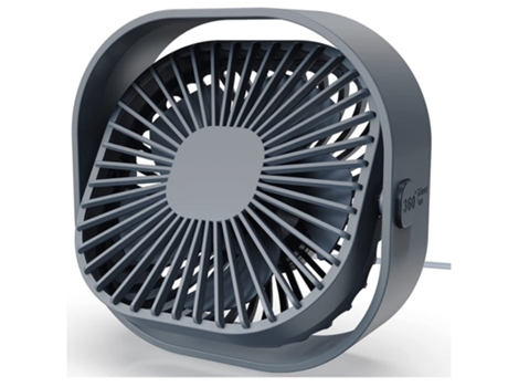 Mini ventilador ventilador de escritorio USB 3 velocidades mini ventilador de refrigeración portátil alimentado por USB para el hogar gris BISBISOUS