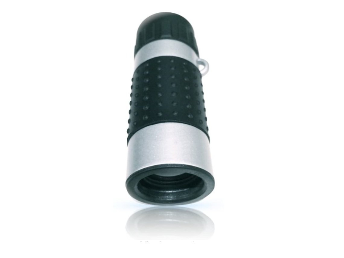 Mini telescopio monocular de bolsillo de alta definición con estuche de transporte y correa para el cuello Yizhood (negro)