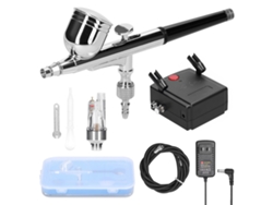 Kit De Compresor De Aire Con Pistola De Pintura De 0,3 Mm Y 20-35 Psi Para Maquetas Y Manualidades.