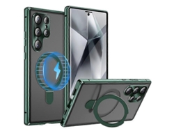 Funda Para Samsung Galaxy S25 Ultra, Compatible Con Soporte Magsafe, Carcasa De Pc Mate Con Película De Vidrio Templado Hd