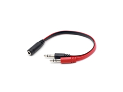 Cable Divisor De Audio Doble De 3,5 Mm Hembra A Doble Con Micrófono Para Teléfono Móvil Y Ordenador.