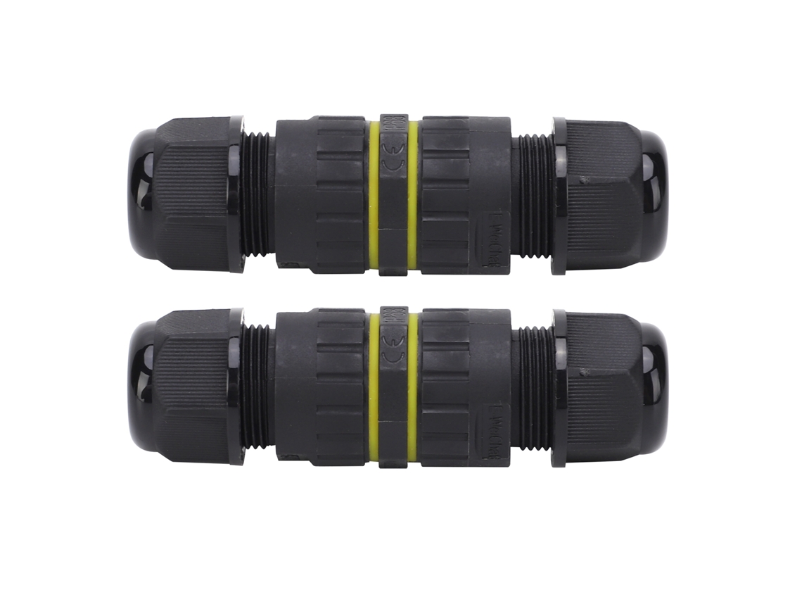 Conector Impermeable Ip68 M16-2p Ignífugo Para Empalmes De Cables Exteriores, 2 Piezas
