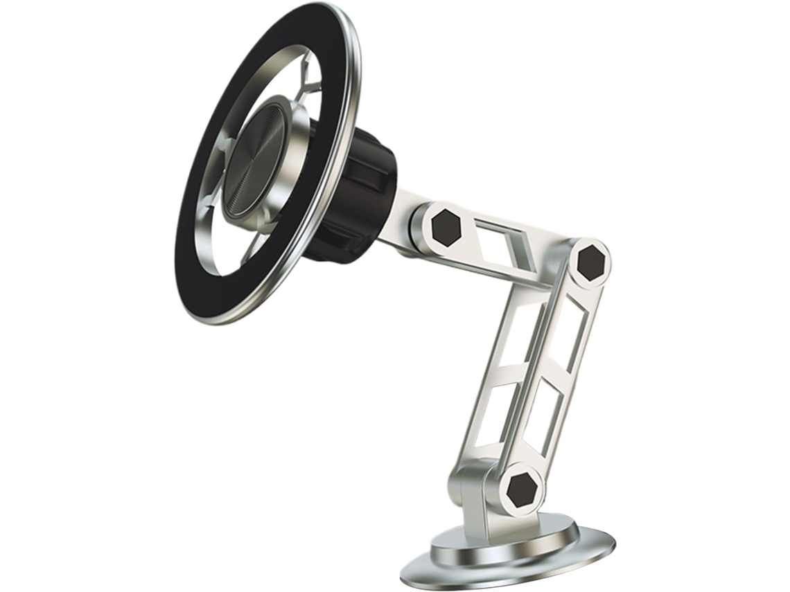 Soporte Magnético Para Teléfono Con Ventosa, Giratorio 360°, De Aluminio.
