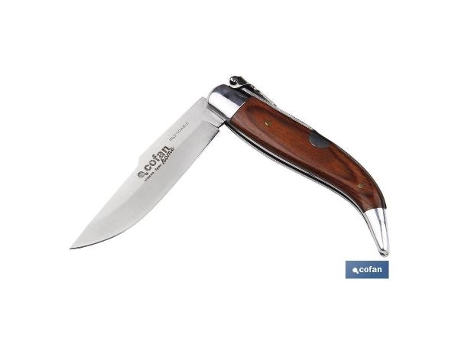Navaja clásica de teja con 8 cm. de hoja