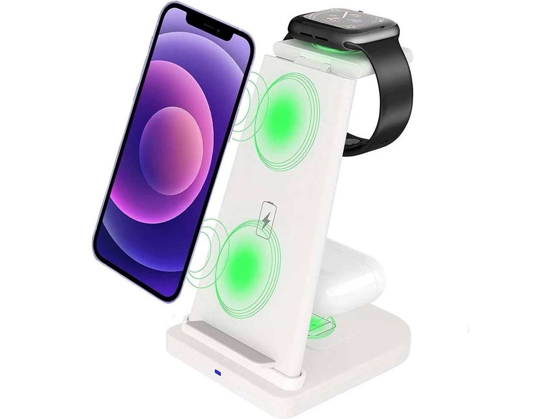 Estación de Carga Sem Rápido Iwat para iPhone 11 Pro/XS/8/XR/11 Pro Max/11/XS Max YIZHOOD Blanco