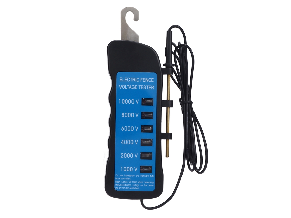 Probador De Voltaje Portátil E Impermeable De 10000 V Para Cercas Eléctricas Con 6 Lámparas Para Uso Agrícola.