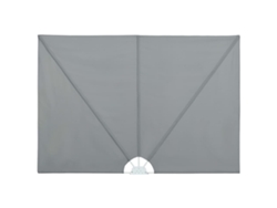 vidaXL Toldo lateral plegable terraza gris 240x160 cm