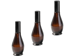 3 Botellas De Vidrio Con Pulverizador De Niebla Fina Para Cosméticos