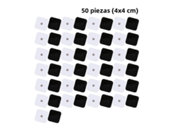 (50 Piezas, 4x4cm) Parches De Estimulación Muscular Ems Para Masaje.