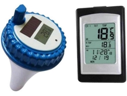Termómetro flotante para piscina, termómetro solar digital para agua, termómetro flotante para medir la temperatura del agua. GOKOCO