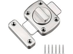 Cerradura Antirrobo Grande Para Puerta De Baño Con 6 Tornillos, Ideal Para Armarios, Clóset Y Loft