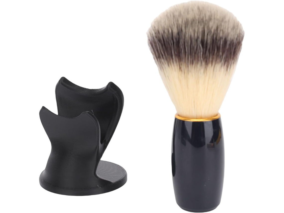 Set SFUSHOS | Brochas de afeitar, mango curvo, sintéticas