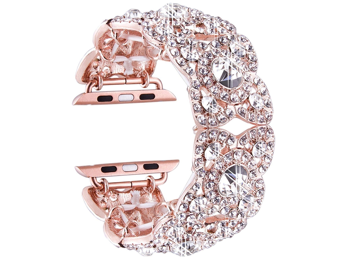 Lujosa Correa De Pulsera Estilo Brazalete Con Incrustaciones De Diamantes Para Apple Watch, Ultradelgada, De 49 Mm, Compatible Con Iwa
