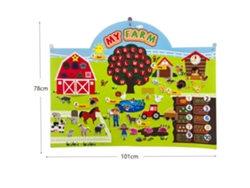 Juego de juguetes de fieltro con la historia del sistema solar Mdug (Mi Granja)