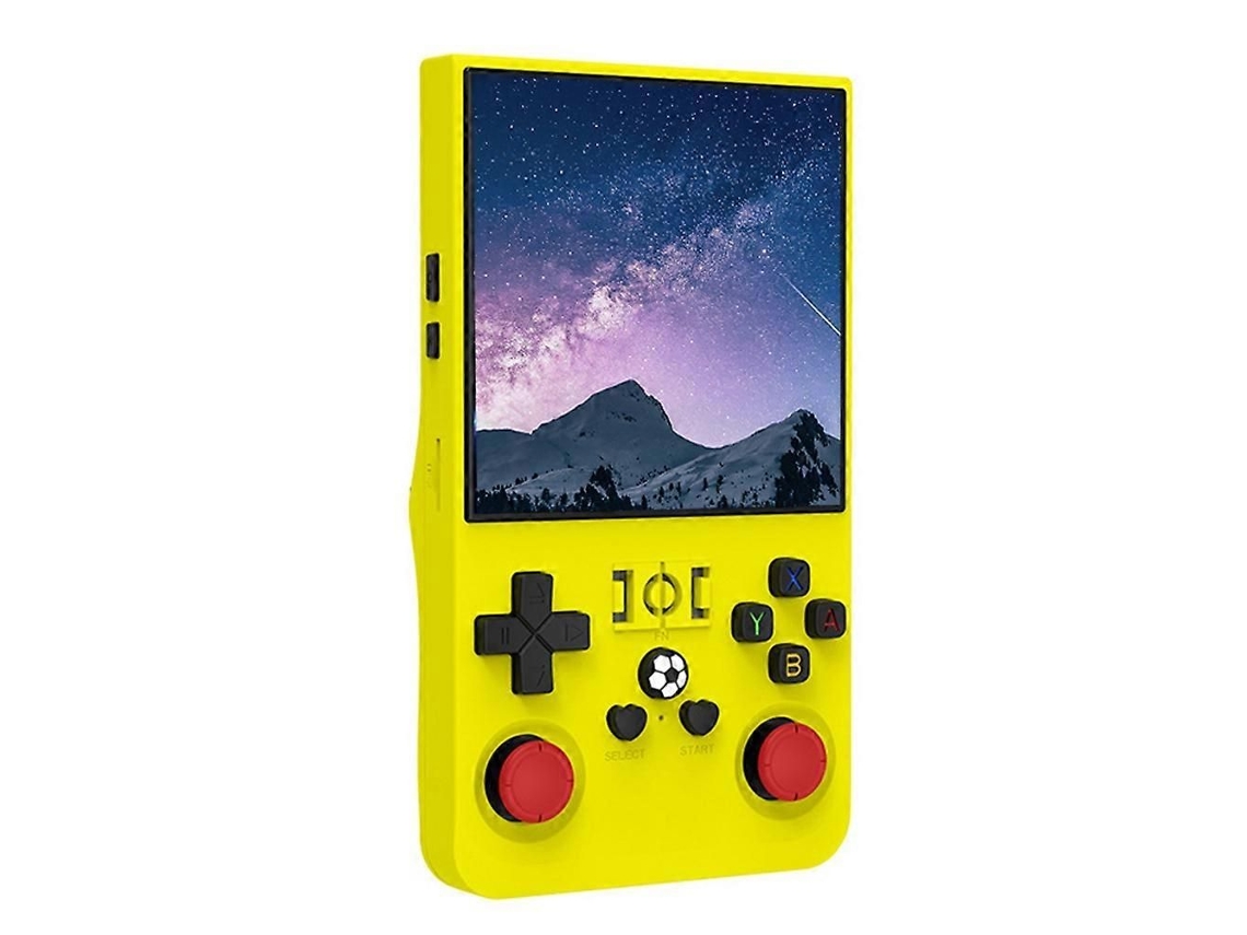 Consola de juegos retro R36max, 128 GB, pantalla IPS de 4 pulgadas, amarilla. GOKOCO