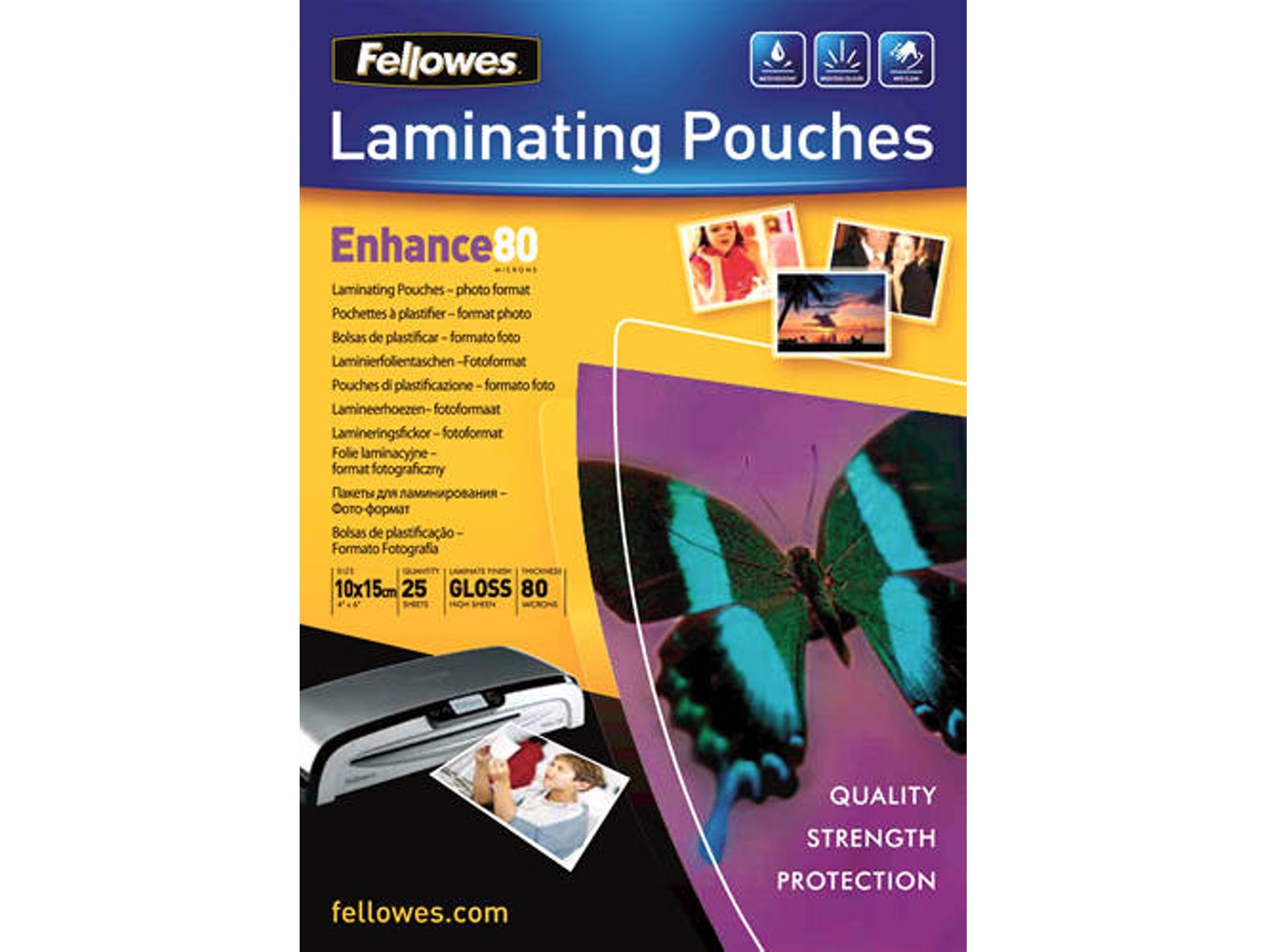 Fundas de Plastificar FELLOWES 5440602 Transparente (25 un)