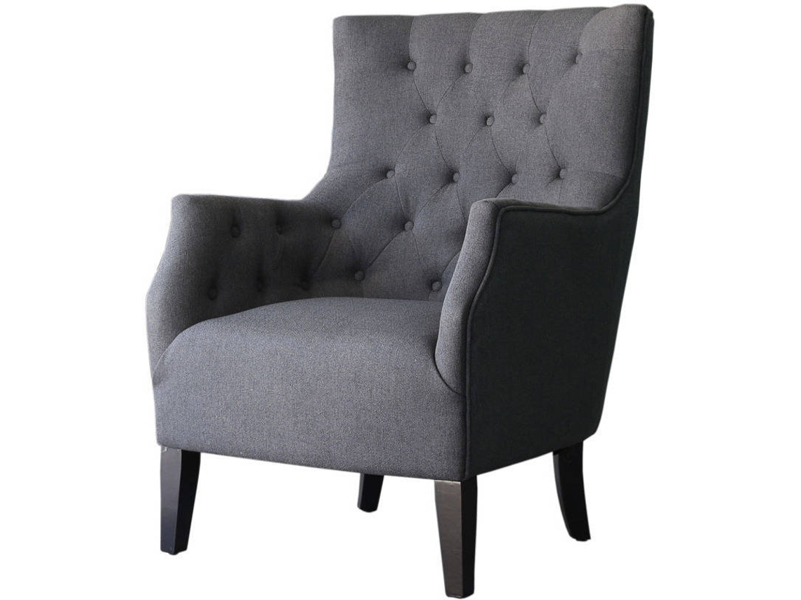 Butaca HABITAT ET JARDIN escandinavo Duchesse Gris (76x83x100,5 cm - Tejido)