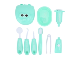 Set De Dentista Para Niños Con Modelo De 9 Dientes, Color Verde.