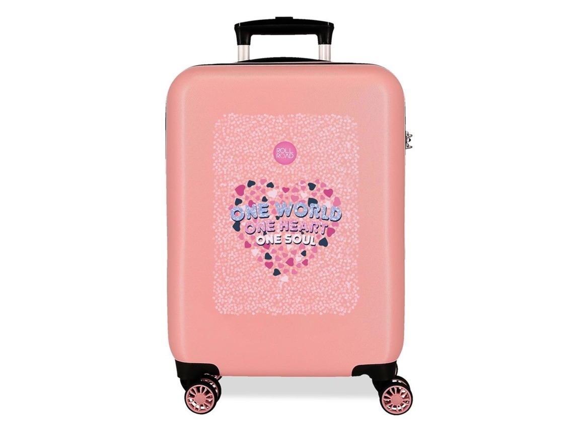 Maleta de Cabina ROLL ROAD One World Rosa (38x55x20cm - 34 L)