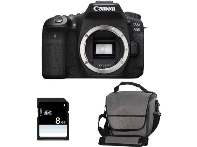Kit Cámara CANON EOS 90D + SanDisk 8 GB + Bolsa (APS-C)
