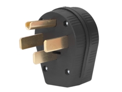Enchufe Angular De 4 Pines Rectos Nema 14-50p 50a 125v/250v Para Estufa, Secadora Y Generador.