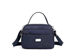 Bolso de exterior para mujer, informal, bandolera, gran capacidad, múltiples compartimentos, azul zafiro Lalamoli