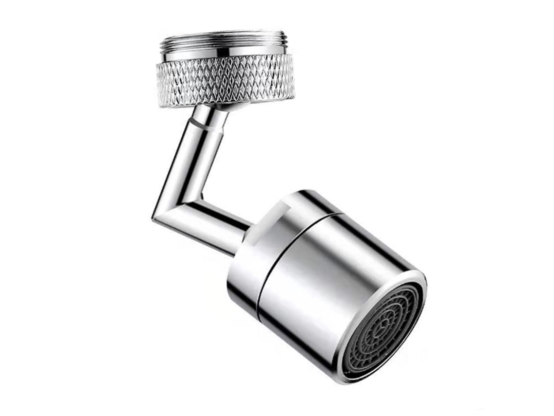 Extensor de grifo con cabezal giratorio universal, accesorio metálico duradero