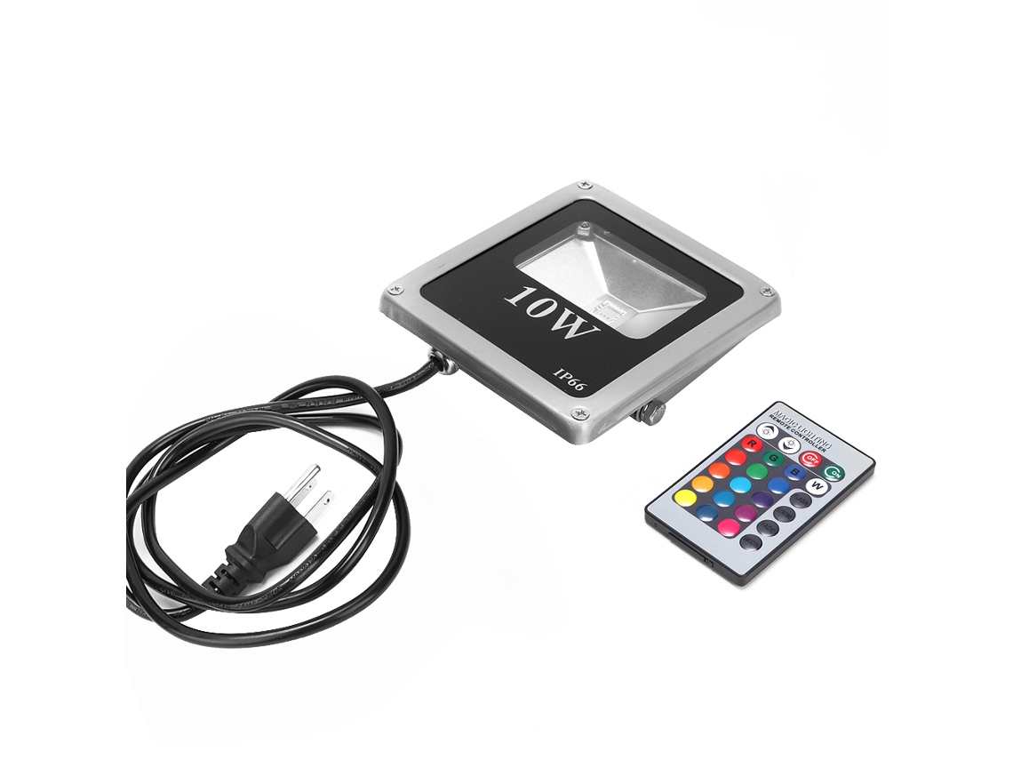 2026-lámpara De Inundación Led Rgb De 10w Impermeable Para Jardín, Patio Y Césped Al Aire Libre