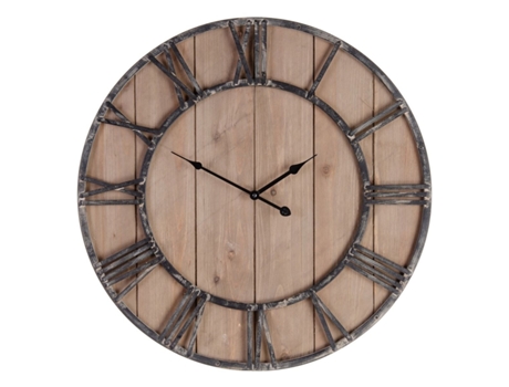 Reloj de Pared BIGBUY HOME 46192 (MDF - Negro - 60 x 4 x 60 cm)