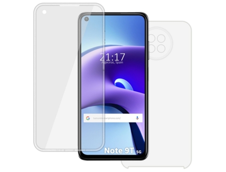 Carcasa Xiaomi Redmi Note 9T 5G TUMUNDOSMARTPHONE 360 Transparente