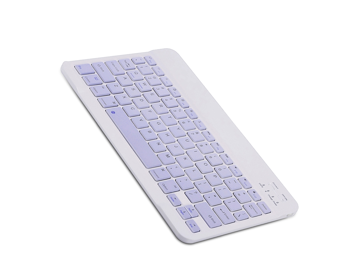 Teclado Inalámbrico Bt De 10 Pulgadas, Universal Para Tres Sistemas, Colorido, Recargable, Pequeño, Portátil Y De Amplia Compatibilidad