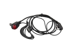 Auriculares Con Gancho Para La Oreja Con Led Para Radio Walkie-talkie - Negro - Nuevos Y De Alta Calidad