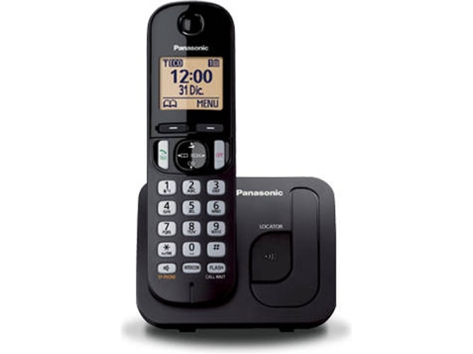Teléfono fijo Sin Cable PANASONIC KX-TGC210 negro