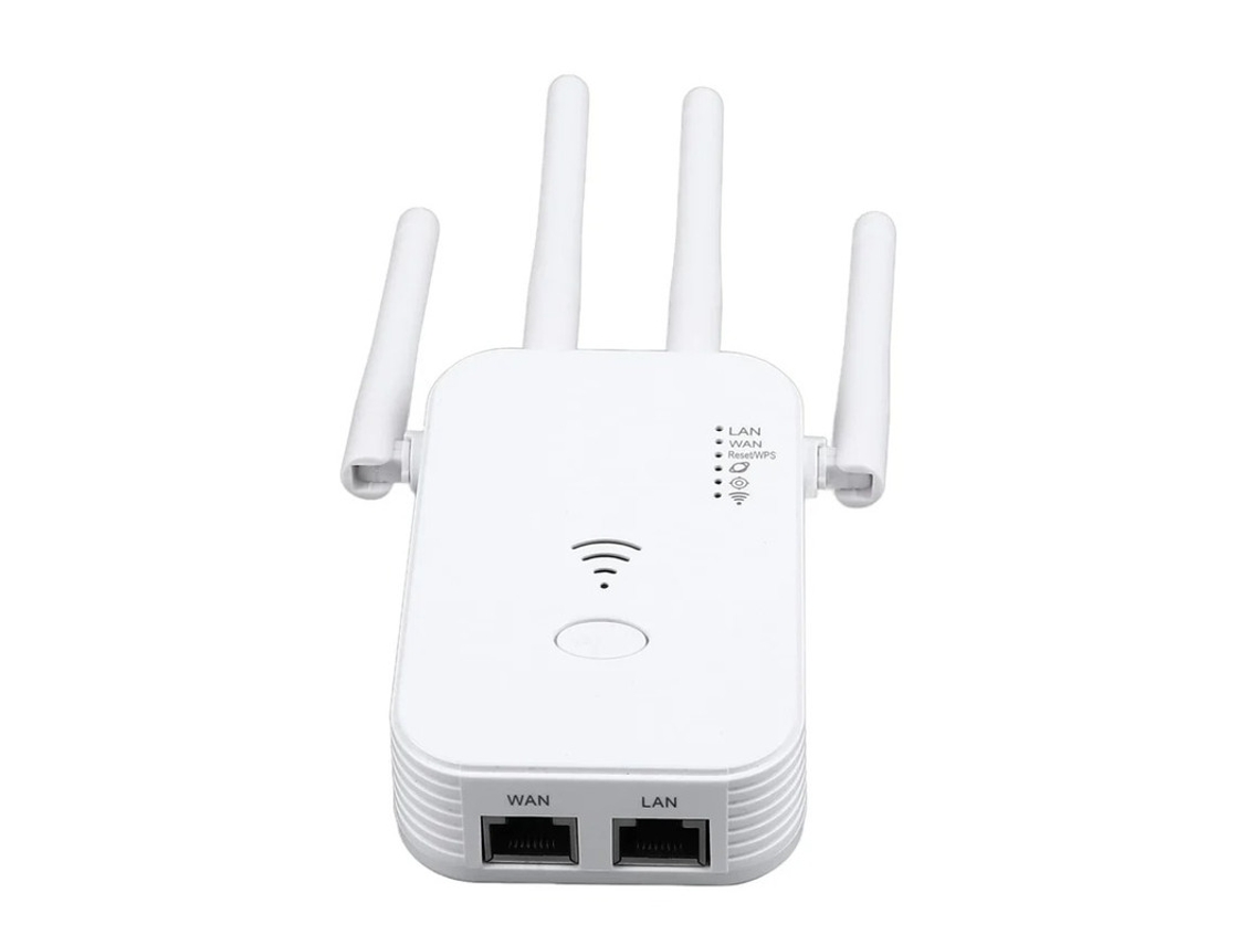 Repetidor amplificador y extensor de cobertura de largo alcance Yizhood Home con puerto Ethernet y modo AP (blanco)