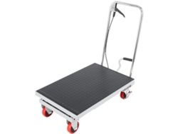 Carretilla elevadora hidráulica manual Succebuy de 227 kg, 72 cm de altura, color gris