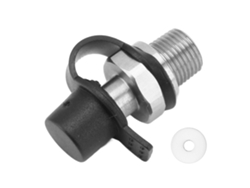 Conector de válvula de recarga de cilindro de CO2, rosca macho NPT de 1/8