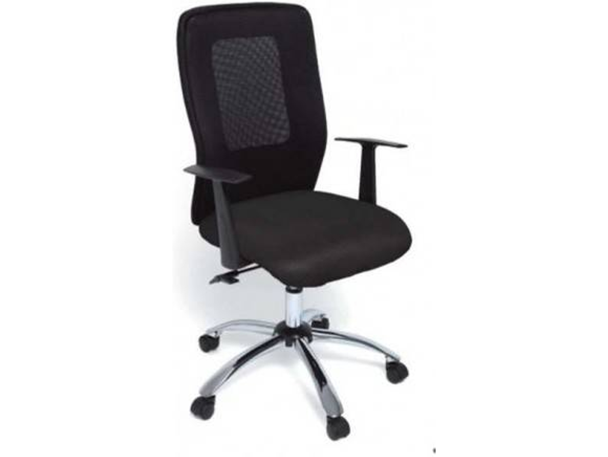 Silla de Escritorio Operativa HISPANO HOGAR 75620 Negro (Brazos ajustables - Tejido)